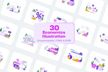 Économie Pack d'Illustrations