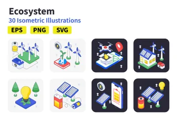 Écosystème Pack d'Illustrations