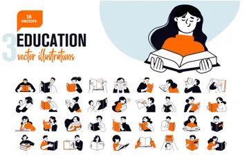 Educação Illustration Pack