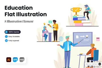 Educación Illustration Pack