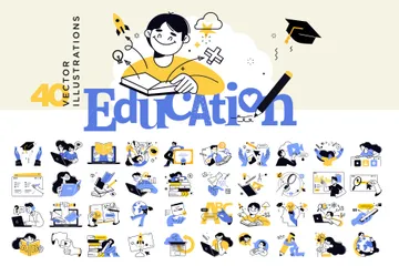 Educación Paquete de Ilustraciones