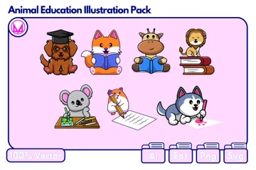 Éducation animale Pack d'Illustrations