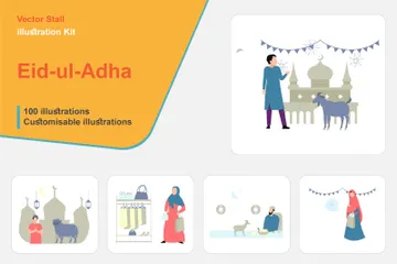 Eid-ul-adha Pacote de Ilustrações