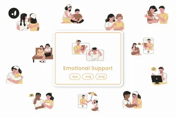 Emotional Support Illustration Pack