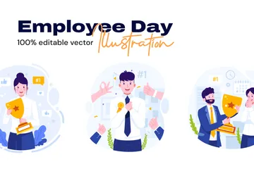 Employee Appreciation Day Illustration Pack