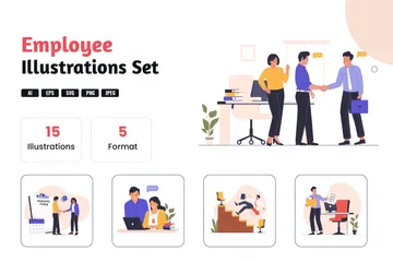 Employee Illustration Pack