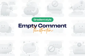 Empty Comment Illustration Pack