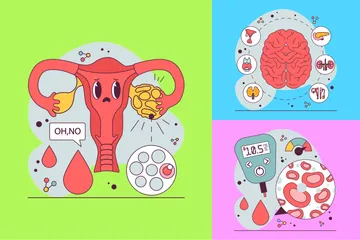 Endocrinologist Illustration Pack