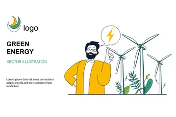 Energía verde Paquete de Ilustraciones