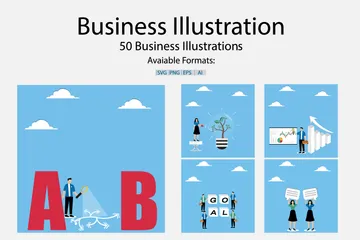 Entreprise Pack d'Illustrations