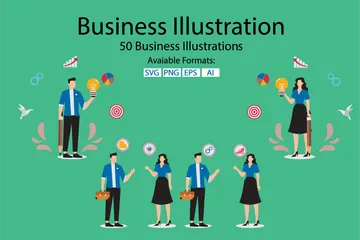 Entreprise Pack d'Illustrations