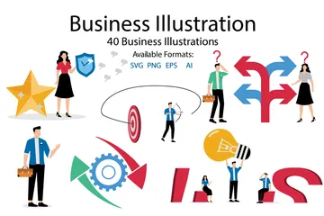 Entreprise Pack d'Illustrations