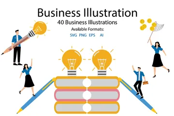 Entreprise Pack d'Illustrations