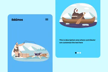 Eskimos Illustration Pack