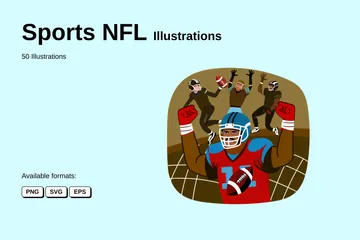 Esportes NFL Pacote de Ilustrações