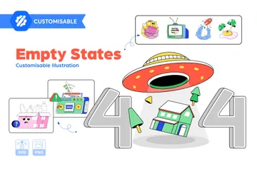 États vides Pack d'Illustrations