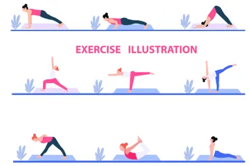 Exercise Illustration Pack