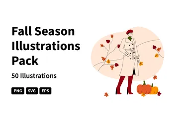 Fall Season Illustration Pack