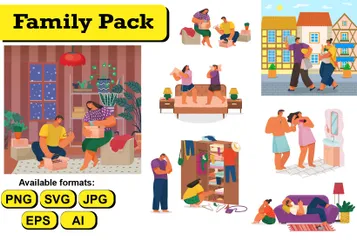 Famille Pack d'Illustrations