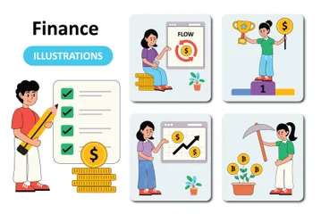 Finance Pack d'Illustrations