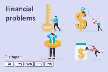 Financial Problems Illustration Pack