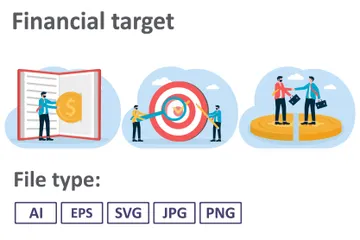 Financial Target Illustration Pack