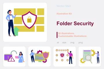 Folder Security Illustration Pack