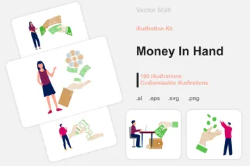 Geld in der Hand Illustrationspack