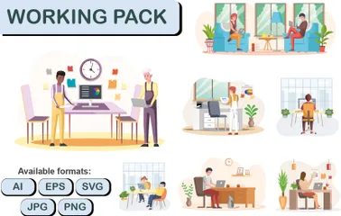 Hommes d'affaires Pack d'Illustrations