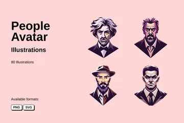 Avatares de personas Paquete de Ilustraciones