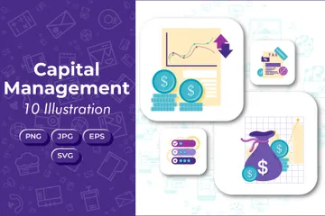 Gestion du capital Pack d'Illustrations