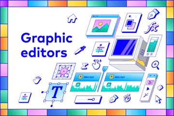 Graphic Editors Illustration Pack