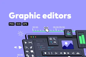 Graphic Editors Illustration Pack