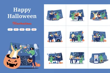 Halloween Illustrationspack