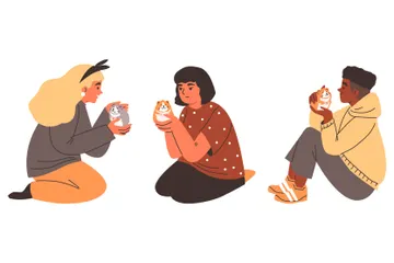 Hamster Care Illustration Pack