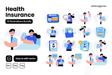 Health Insurance Illustration Pack