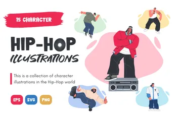 Hip hop Paquete de Ilustraciones