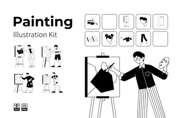 Hobby - Painting Illustration Pack