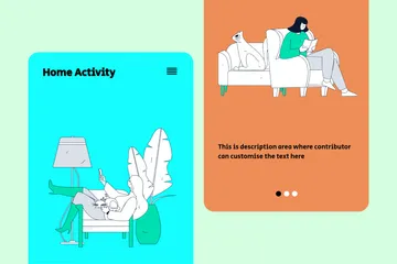 Home Activity Illustration Pack