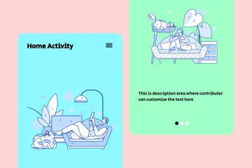 Home Activity Illustration Pack