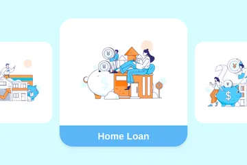 Home Loan Illustration Pack
