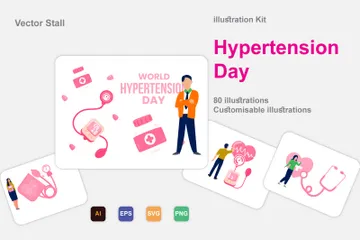 Hypertension Day Illustration Pack