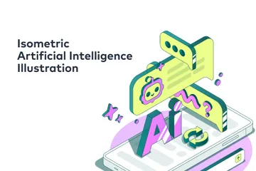 Intelligence artificielle Pack d'Illustrations