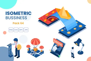 Isometric Business Illustration Pack