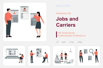 Jobs And Carriers Illustration Pack