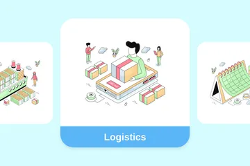 Logistics Illustration Pack