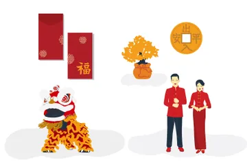 Lunar New Year Illustration Pack