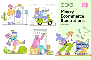 Magzy Ecommerce Illustration Pack