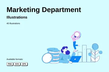 Marketing Department Illustration Pack