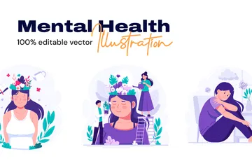 Mental Health Illustration Pack